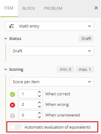 New in assessmentQ 2.10: Computer Algebra System