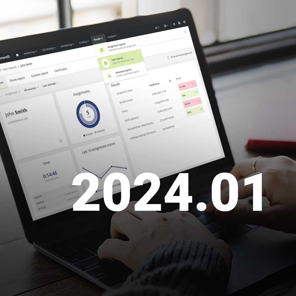 What's new in assessmentQ 2024.01?
