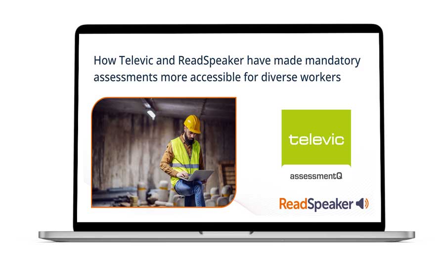Webinar: How Televic and ReadSpeaker have made mandatory assessments more accessible for diverse workers